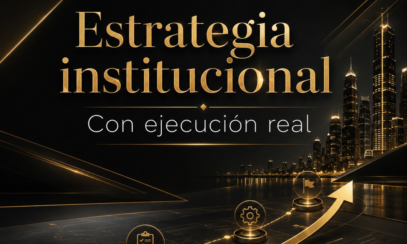 Estrategia institucional con ejecución real